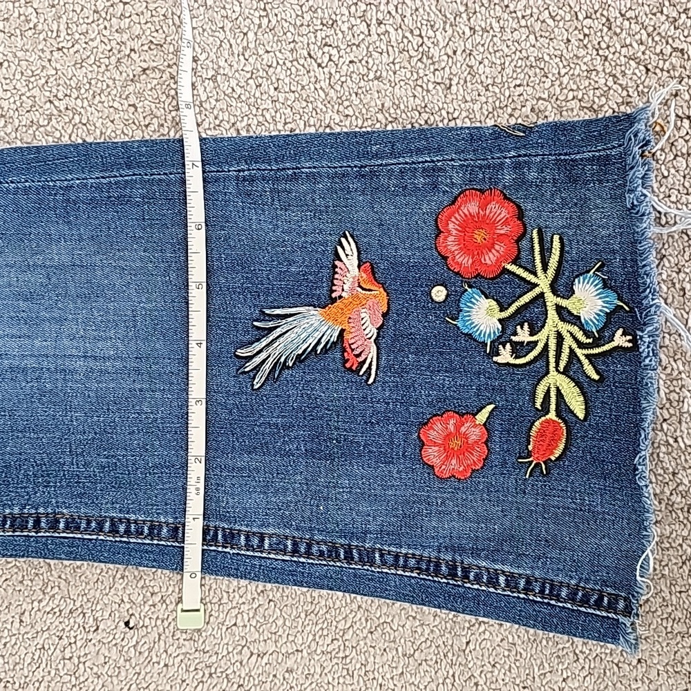 Zara women's floral boot cut jeans - Picture 12 of 12